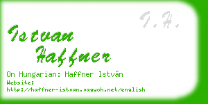istvan haffner business card